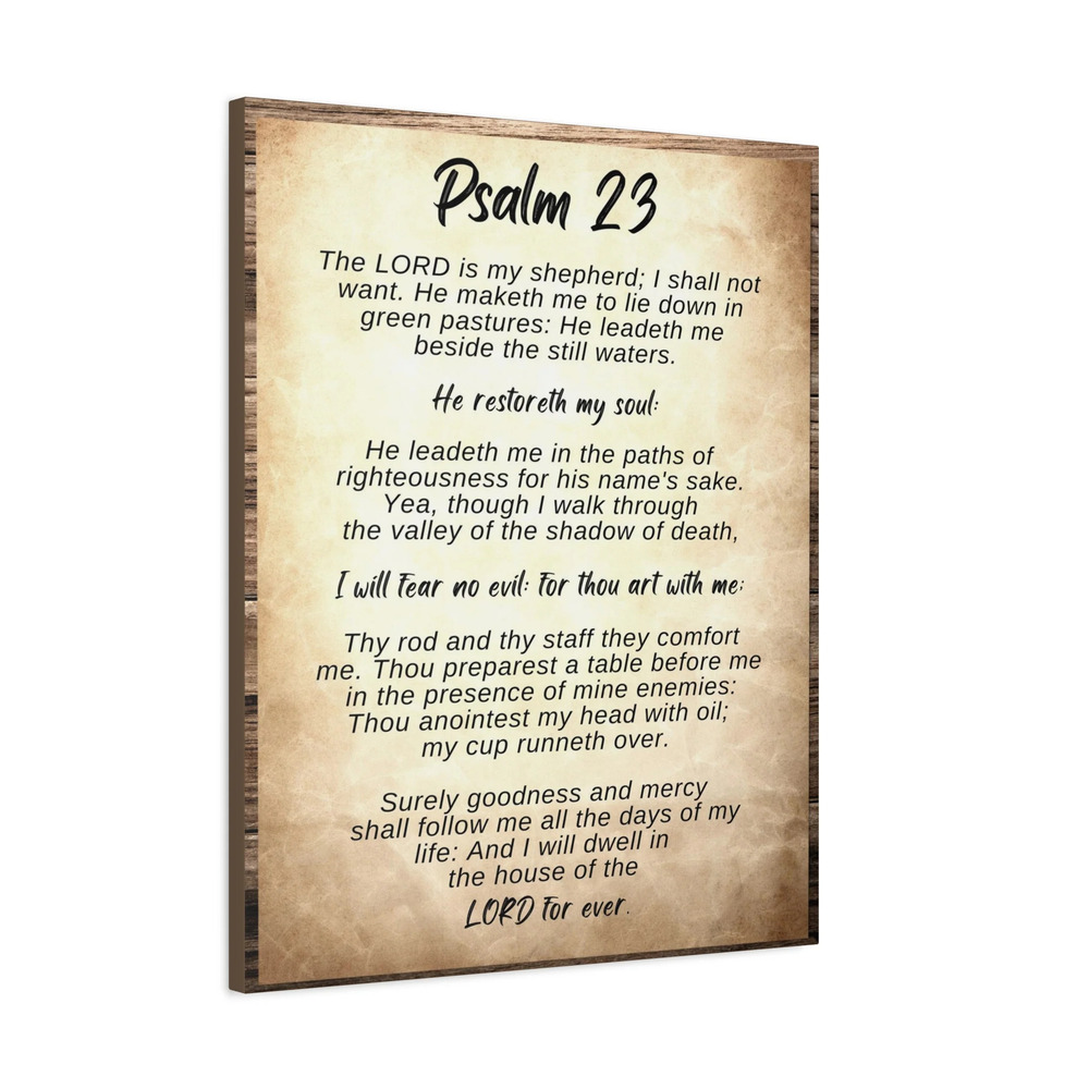 Scripture Walls The Lord Is My Shepherd Psalm 23 Bible Verse Canvas